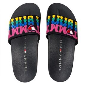 Tommy Hilfiger Colorful Rainbow Logo Slides